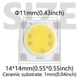 3W 5W 7W 9W 12W LED Chips AC 220V Ceramics PCB Cold White Warm White Plant Light Beads Smart IC Chip For DIY LED Lighting
