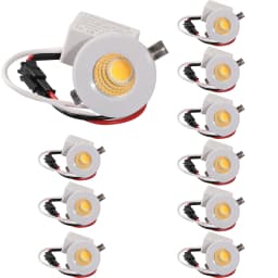 10pc/pack Mini COB LED Spotlights 3W 29mm 100V-240V Jewelry Display Ceiling Recessed Cabinet Spot Lamp Down Lights