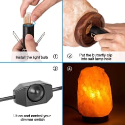 GANRILAND Lamp Cord EU Plug E14 E27 Socket 1.8M Decorative Black White Lamp Holder With Switch Dimmer Electric Power Wire Cable