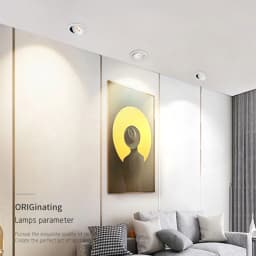 2026 New Style Embedded Dimmable LED Downlights 7W 9W 12W 15W 18W 20W 360° Adjustable COB Ceiling Lamps Spot Lights AC90~260V