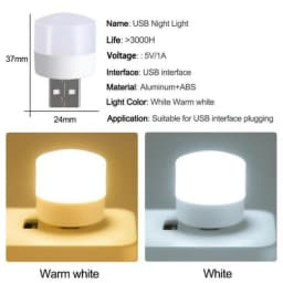 10 pcs RGB USB LED Night Light Super Bright Eye Protection LED Plug Lamp Computer Mobile Power Charging USB Small USB Book Light