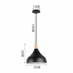 Nordic Modern Hanging Lamps Vintage Iron Black E27 Pendant Lights for Living Room Over Table Dining Room Bedside Suspension Ligh