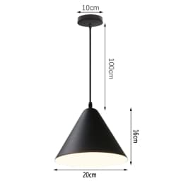Nordic Modern Hanging Lamps Vintage Iron Black E27 Pendant Lights for Living Room Over Table Dining Room Bedside Suspension Ligh