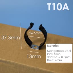 Black PVC T5 T8 T9 T10 T12 Tube Holders LED Light Bulb Clamps Support Fluorescent Tube Replacement Mounting Accessories U Clip