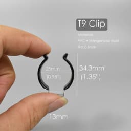 Black PVC T5 T8 T9 T10 T12 Tube Holders LED Light Bulb Clamps Support Fluorescent Tube Replacement Mounting Accessories U Clip