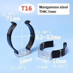Black PVC T5 T8 T9 T10 T12 Tube Holders LED Light Bulb Clamps Support Fluorescent Tube Replacement Mounting Accessories U Clip