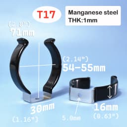 Black PVC T5 T8 T9 T10 T12 Tube Holders LED Light Bulb Clamps Support Fluorescent Tube Replacement Mounting Accessories U Clip