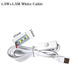 DC5V LED Light Board SMD5730 One Color Lamp Source 1W 2W 3W 4W 5W 10W12W 30W With 1.5M USB Plug ON/OFF Switch White Warm Light.