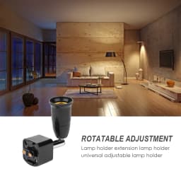 85-240V E27 LED Copper 90 Degree Rotatable Adjustable Lamp Bases Converter Light Bulbs Socket Base Adapter Lighting Products