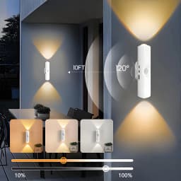 New LED Smart Motion Sensor Wall Light Portable Magnetic Suction Rechargeable Night Light for Hallways Living Rooms Stair