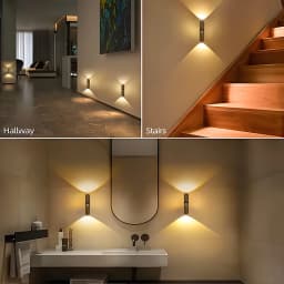 New LED Smart Motion Sensor Wall Light Portable Magnetic Suction Rechargeable Night Light for Hallways Living Rooms Stair