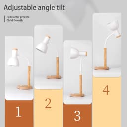 LED Desk Lamp E27 Base Table Lamps Replaceable Bulb Bedside Light Room Led Night Light For Bedroom Office Study Reading Lighting