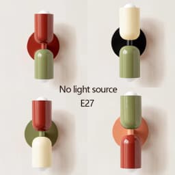 Modern Minimalist Macron Multi-color Bedroom Bedside Table Dining Room Corridor Wall Lamp Staircase Store Wall Lamp LightinE27