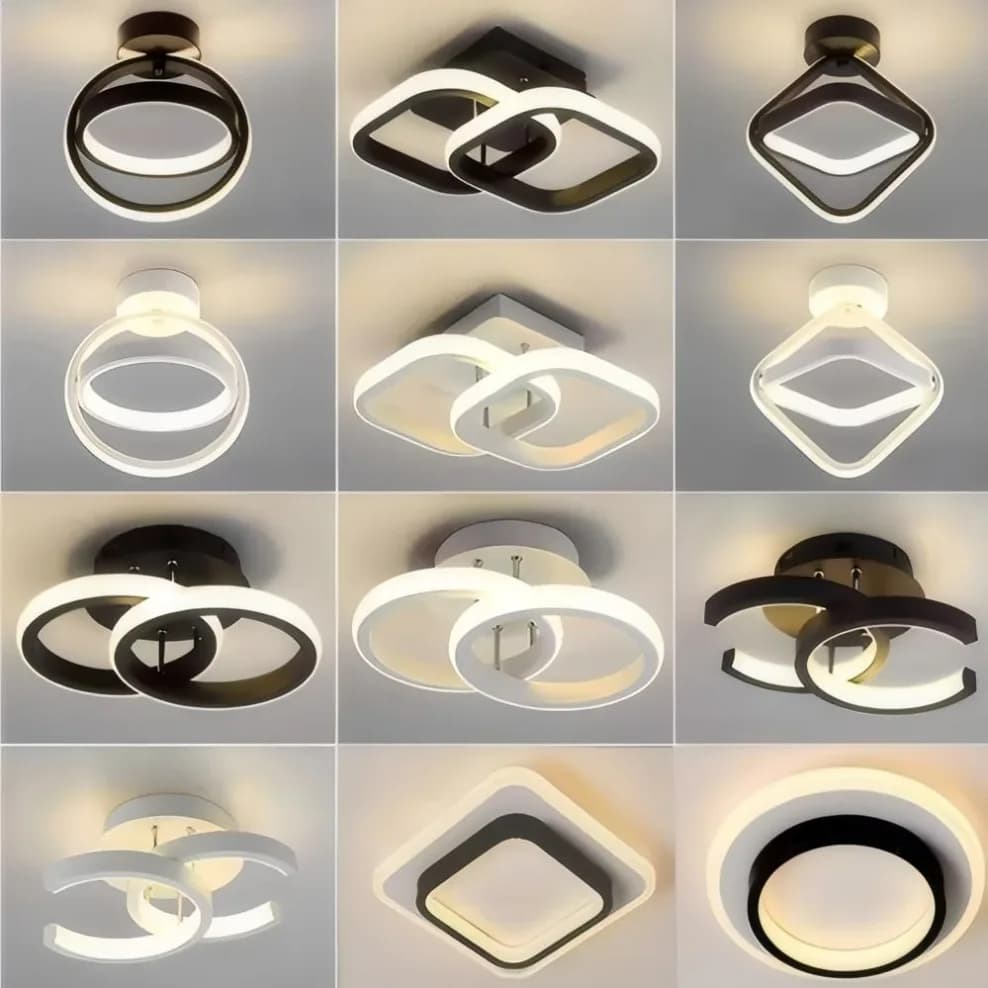 Modern LED Aisle Ceiling Lights Nodic Home Lighting Led Surface Mounted for Bedroom Living Room Corridor Light 3-color lighting