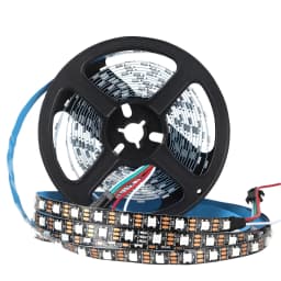 5m RGB Colored Light WS2812B 5050 RGBIC 5V Smart Waterproof LED Strip Individually Addressable IC 30/60/144Pixels/Leds/m Light