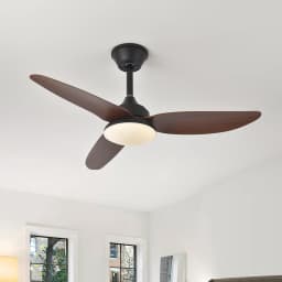 25/40 Inch Ceiling Fans With Lights Led 3 Color 6 Speeds DC Motor Fans Remote Control Low Floor Decorative Fans With Lighting