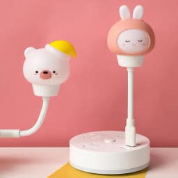 GGbingo LED Night Light Remote Control Decorative Light Cute Cartoon Bear Rabbit Pet Shape USB Interface Pet Night Light Bedroom