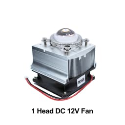 LED Heatsink Aluminium Cooling Radiator + 60 /120 Degrees 44mm Lenes + Reflector + Bracket 12V Fans For 20W 30W50W 100W Chip COB