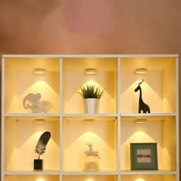 Wireless Magnetic LED Light, Remote & Motion Sensor, 3-Color Dimmable, Rechargeable for Cabinet Closet Wardrobe, No Drilling