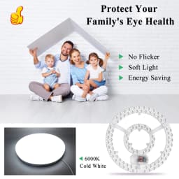 96W LED Ceiling Light Replacement Module round 6000K Color AC220V for Ceiling Fan Lighting