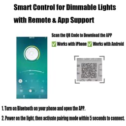 2.4G LED Drive Lntelligent Remote Control Power (12-24W)X2 (40-60W)X2 (50-70W)X2 For Dimmable Color-Changeable Chandelier