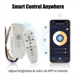 2.4G LED Drive Lntelligent Remote Control Power (12-24W)X2 (40-60W)X2 (50-70W)X2 For Dimmable Color-Changeable Chandelier