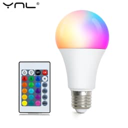 E27 LED RGB Lamp Spotlight Bulb 5W 10W 15W IR Remote Control Led Light Bulb Smart Led RGBW Lamp Home Decor LED Bulbs LED