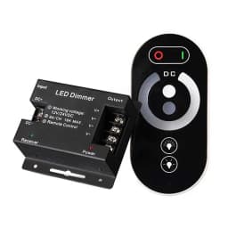 LED Touch Remote Control DC12V-24V 18A PWM LED Light Strip Dimmer with Adjustable Sliding Remote Control, Adjustable Brightness