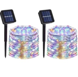 Solar Powered Fairy Lights 7M 12M 22M 32M Outdoor Waterproof LED String Lights 8 Modes for Garden Patio Tree Decor