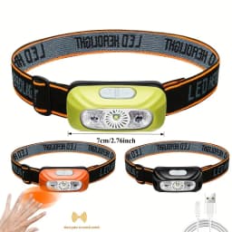 Mini Rechargeable Sensor Headlamp Powerful Fishing Camping USB Head Flashlight COB LED Head Light Torch Headlights Front Lantern