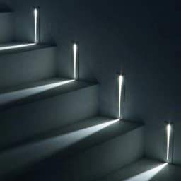 SANDIY Smart Stair Lighting Motion Sensor Wall Lamp Recessed Step Lights Movement Detect Nightlights Corridor Hall Luminaire 3W