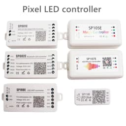 WS2812B WS2811 Pixels LED Strip Controller Wifi /Bluetooth /Music Controller SP108E SP511E SP801E SP110E SP105E SP107E DC5-24V