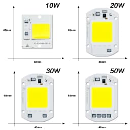 6PCS/lot COB LED Lamp Chip Diode Grow Plant Light AC 110V 220V 10W 20W 30W 50W LED Beads Lamp Box Full Spectrum No Need Driver