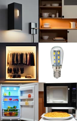 Mini E12 LED Light Bulbs 2W 110V 220V 2835 SMD Cold Warm White Lamp For Microwave Refrigerator Replaced 20W Halogen Lamps