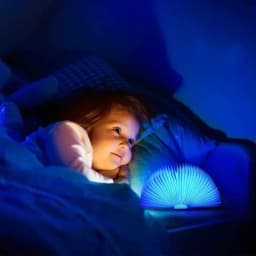 3D Folding Creative LED Night Light RGB Color USB Recharge Wooden Book Light Decor Bedroom Desk Table Lamp for Kid Brithday Gift