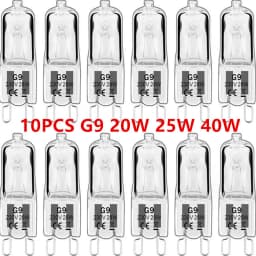 10PCS G9 220V 20W 25W 40W LED Lamp Bulbs Inserted Beads Crystal Lamp Halogen Bulb Eco Halogen Light Bulbs Capsule Wholesale