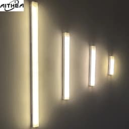 AITHEA Rechargeable LED Motion Sensor Night Light Under Cabinet Cordless Lamp for Kitchen Wardrobe Bedside Strip Bar Light