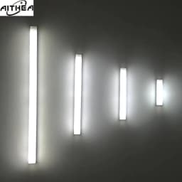 AITHEA Rechargeable LED Motion Sensor Night Light Under Cabinet Cordless Lamp for Kitchen Wardrobe Bedside Strip Bar Light