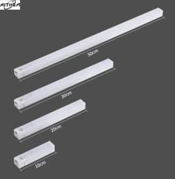 AITHEA PIR Motion Sensor LED Cabinet Light USB Rechargeable Induction Night Light Wireless Portable Detector Lamp for Hallway
