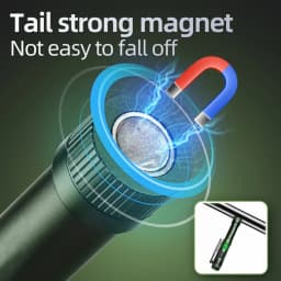 2-in-1 High Bright COB Pen Light Mini Flashlight USB Rechargeable Portable Night Emergency Torch Outdoor Camping Hiking Work Lam