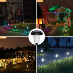 Solar Pathway Lights Outdoor Waterproof 12Pack Solar Garden Lights Auto On/Off LED Outdoor Solar Lawn Lights for Outside Pathway