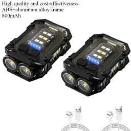 Multifunctional COB Flashlight Super Bright Powerful Pocket Torch Light LED Linterna COB Portable Clip on Emergency Flashlights