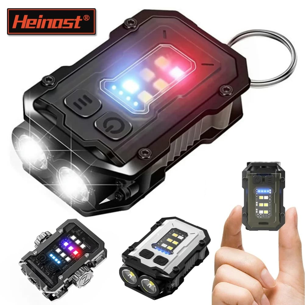 Multifunctional COB Flashlight Super Bright Powerful Pocket Torch Light LED Linterna COB Portable Clip on Emergency Flashlights