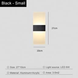 Living Room Wall Lamp Acrylic LED Modern Simple Hotel Bedroom Background Corridor Staircase Entrance Light Luxury Bedside