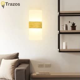 Living Room Wall Lamp Acrylic LED Modern Simple Hotel Bedroom Background Corridor Staircase Entrance Light Luxury Bedside