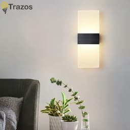 Living Room Wall Lamp Acrylic LED Modern Simple Hotel Bedroom Background Corridor Staircase Entrance Light Luxury Bedside