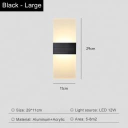 Living Room Wall Lamp Acrylic LED Modern Simple Hotel Bedroom Background Corridor Staircase Entrance Light Luxury Bedside