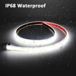AC 220V IP68 Waterproof COB LED Strip Lights DC 24V Tape Lamp with 2Pin Wires 3000K 4000K 6000K Flexible Ribbon for Home Decor