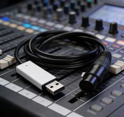 USB Lighting Console USB to DMX Interface Adapter LED DMX512 Computer PC Stage Lighting Controller Dimmer