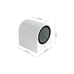 GU10 Base Outdoor Waterproof Wall Lights Garden Porch Wall Lighting LED Wall Lamps AC86-265V Indoor Bedroom Bedside Decorati
